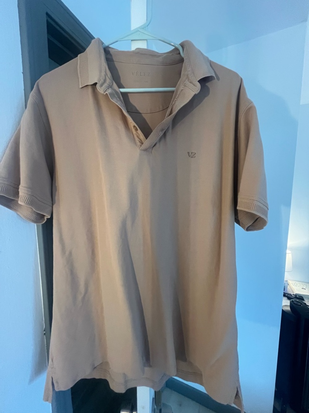 Vilez Men's Polo Shirt in Beige